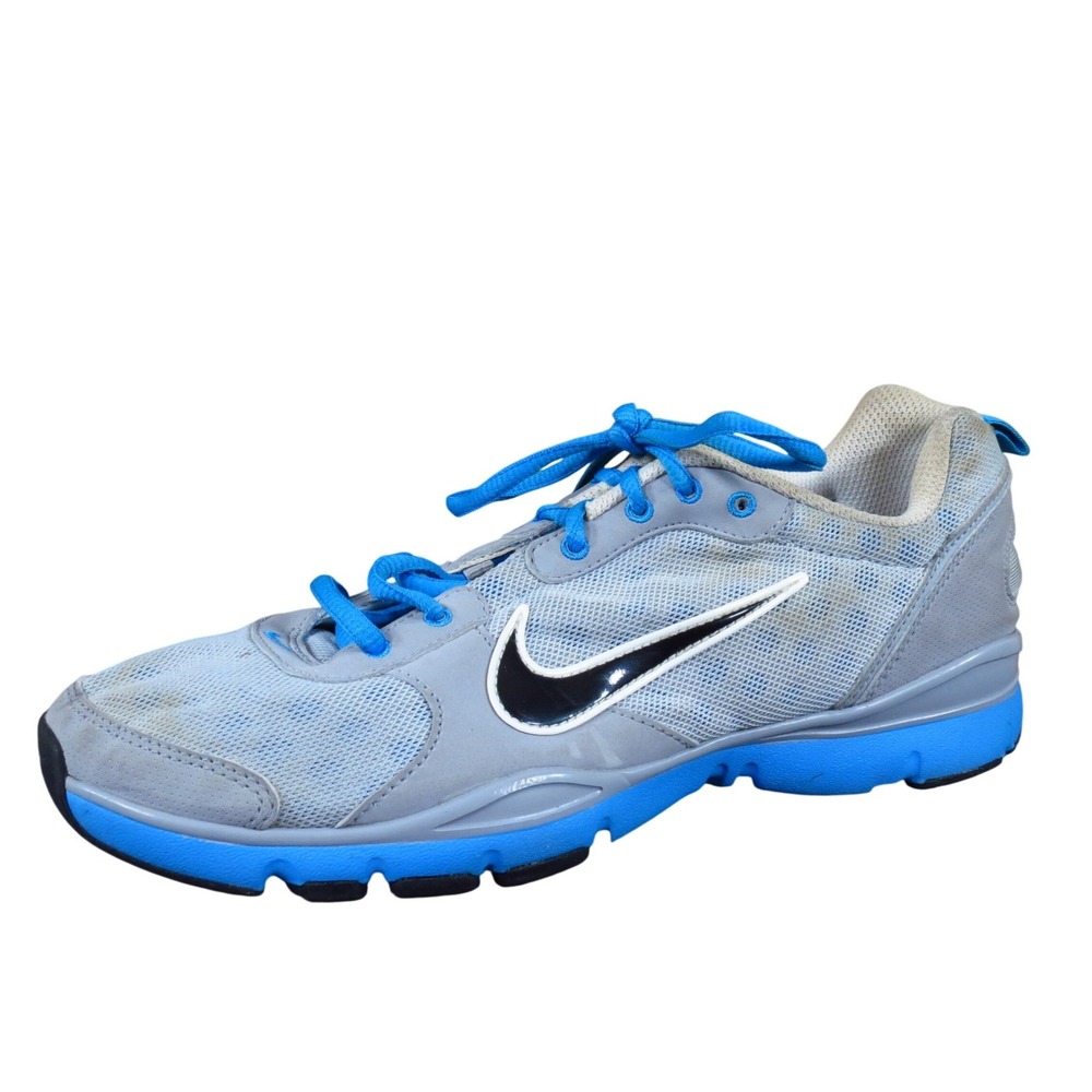 Nike Flex TR Womens Training Shoes Size 10 Gym Cross Training Gray Blue